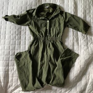 Wonder Nation olive Jumpsuit with elastic waist